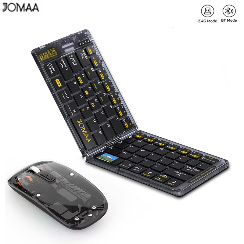 Gaming Keyboard Mobile - Jomaa Şeffaf Katlanabilir Kablosuz Klavye Bluetooth