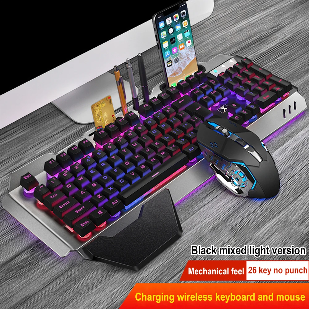 Gaming Keyboard Mouse And Headset Combo - K680 şarj edilebilir 2.4G kablosuz klavye