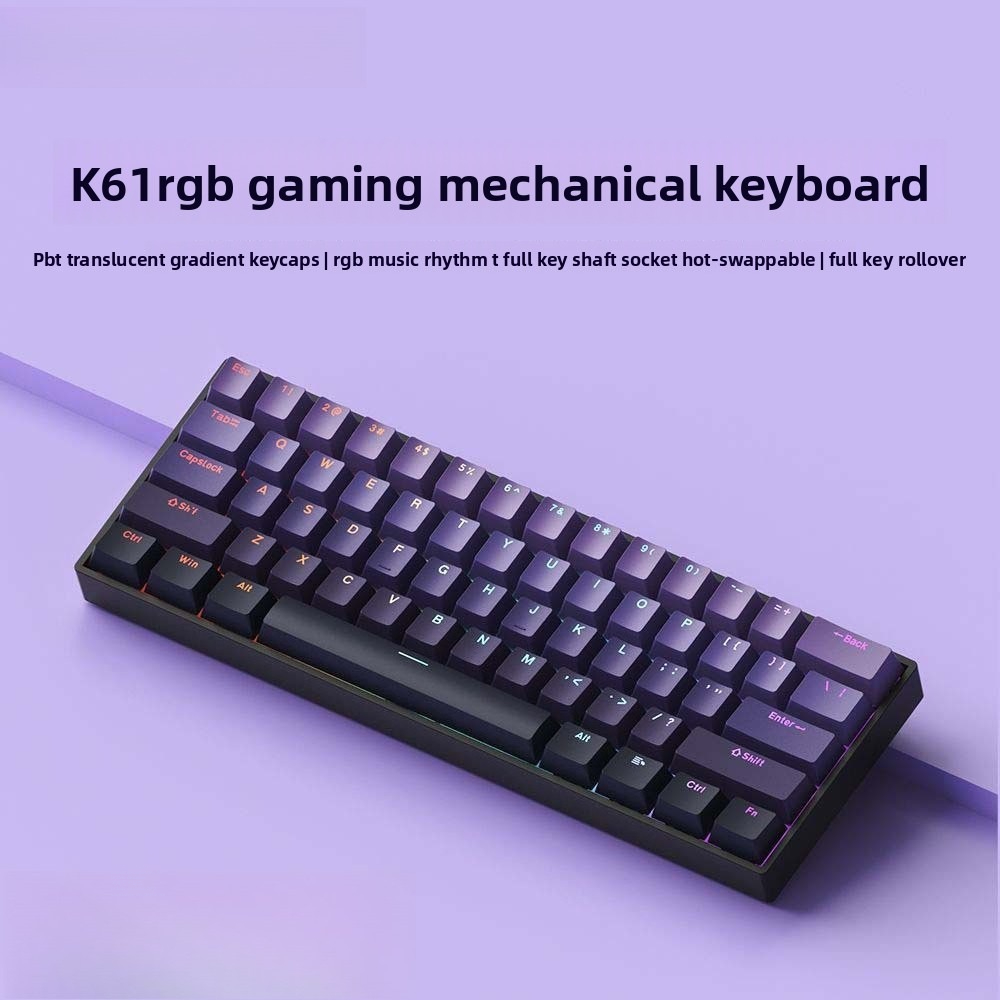 Gaming Keyboard Mobile - %60 Kablosuz Bluetooth 2.4G Mekanik Klavye