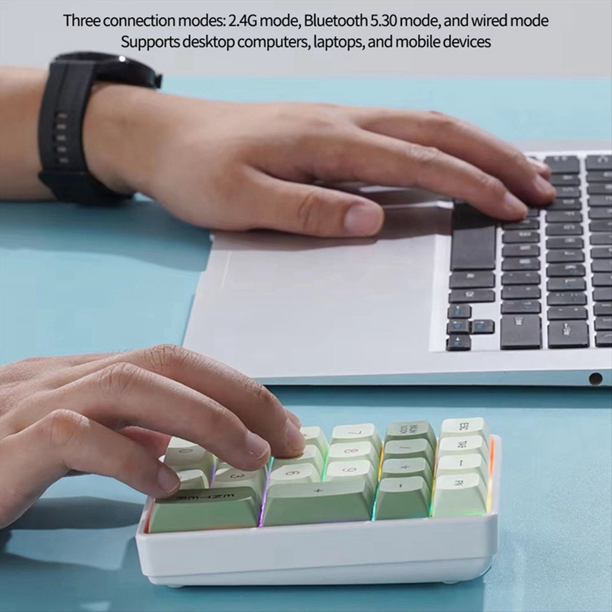 Gaming Keyboard No Number Pad - N86R 21 Tuşlu Mini Klavye 2.4G