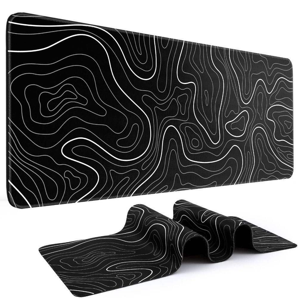 Gaming Keyboard And Mouse Pad - Profesyonel Oyun Topografik Şekilli Oyun Mouse