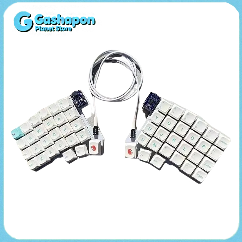Gaming Keyboard Hot Swappable - Silakka54 Ergonomik Bölünmüş Mekanik Klavye Değiştirilebilir