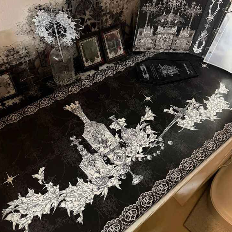 Gaming Keyboard And Mouse Pad - Divine Realm Gotik Bina Mouse Pad