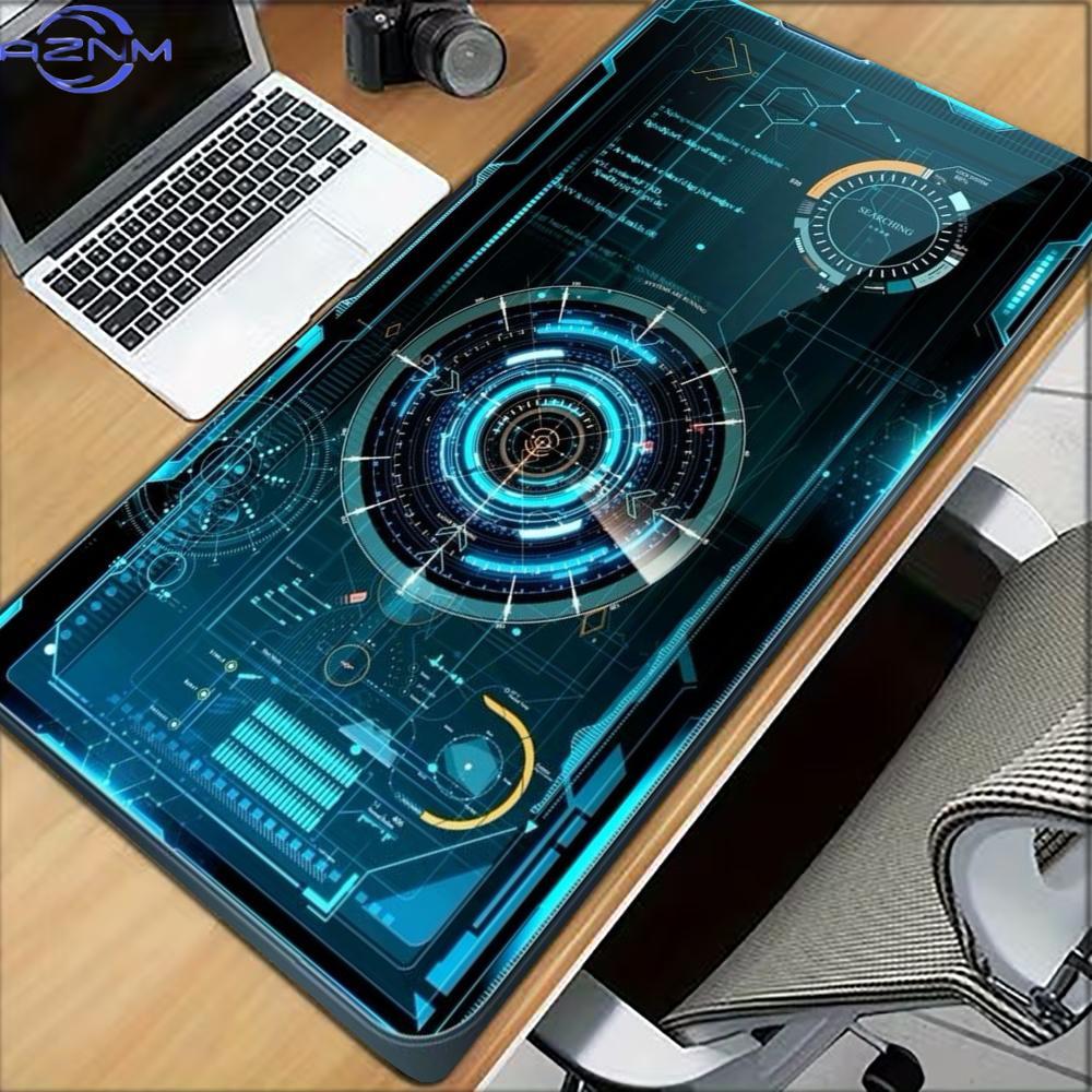 Gaming Keyboard Typewriter - Bilim Kurgu Teknolojisi Temalı Oyun Mousepad'i