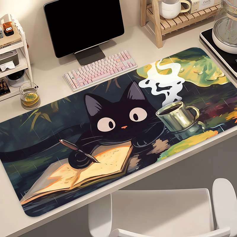 Gaming Keyboard Nearby - Kawaii Siyah Kedi Silikon Yumuşak Oyun