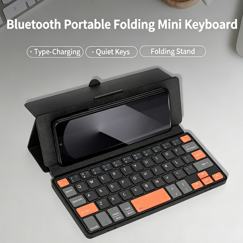 Gaming Keyboard Mobile - Dokunmatik Yüzeyli Katlanabilir Klavye, Büyük Dokunmatik