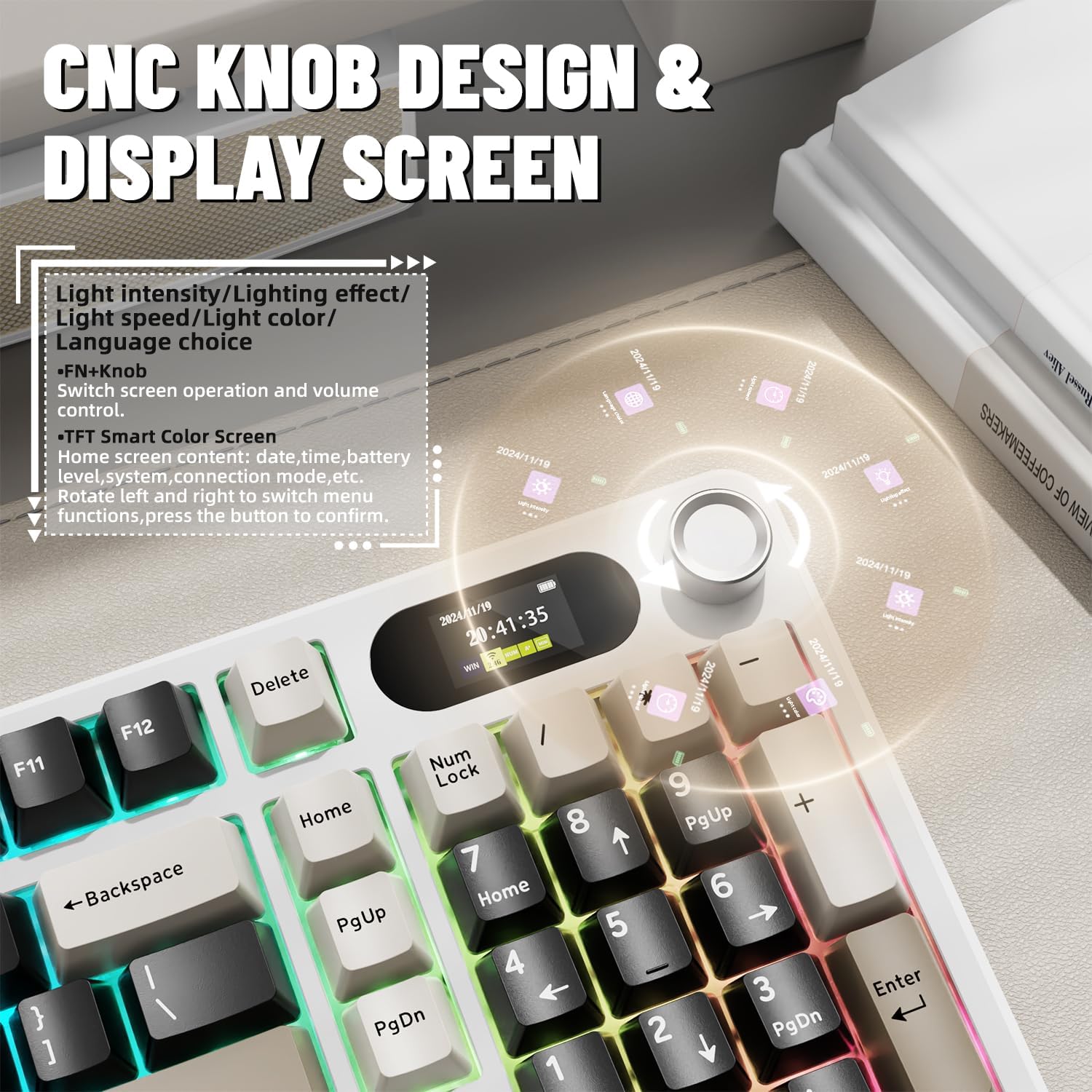 ATTACK SHARK X98Pro Ekranlı ve - Gaming Keyboard Thocky incelemesi ve fiyatı