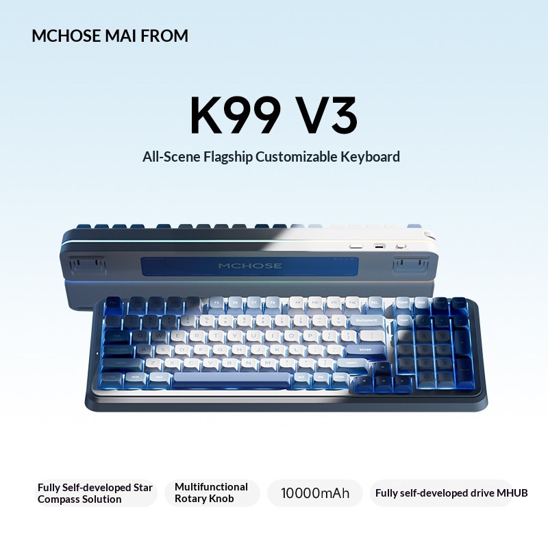 MCHOSE K99 V3 Özelleştirilebil - Gaming Keyboard Bluetooth incelemesi ve fiyatı