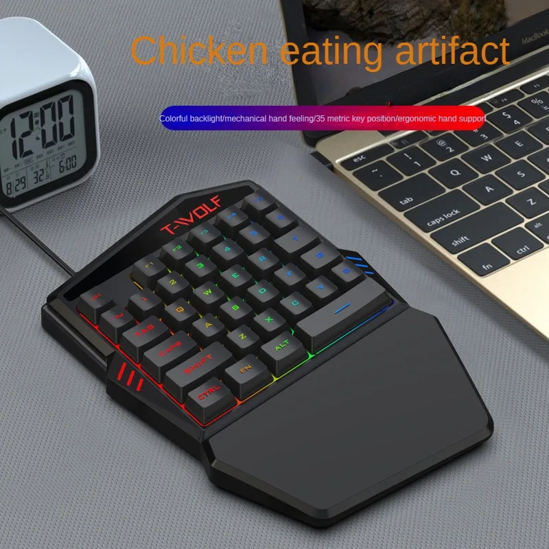 T-WOLF TF900 tek elle klavye t - Gaming Keyboard Mouse And Headset Combo incelemesi ve fiyatı