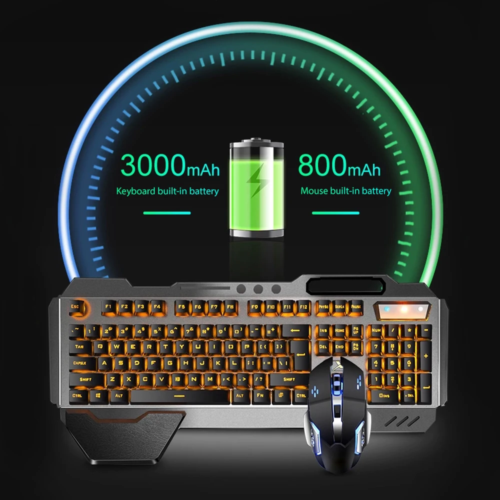 K680 şarj edilebilir 2.4G kabl - Gaming Keyboard Mouse And Headset Combo incelemesi ve fiyatı