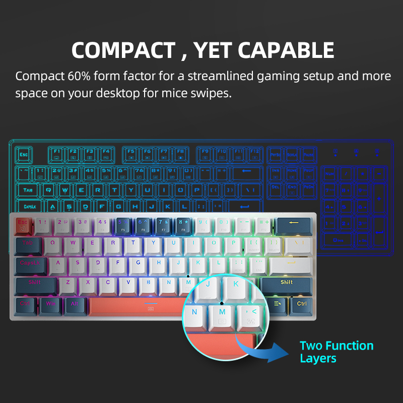 K500-B61 Machenike Mini Mekani - Gaming Keyboard Thocky incelemesi ve fiyatı