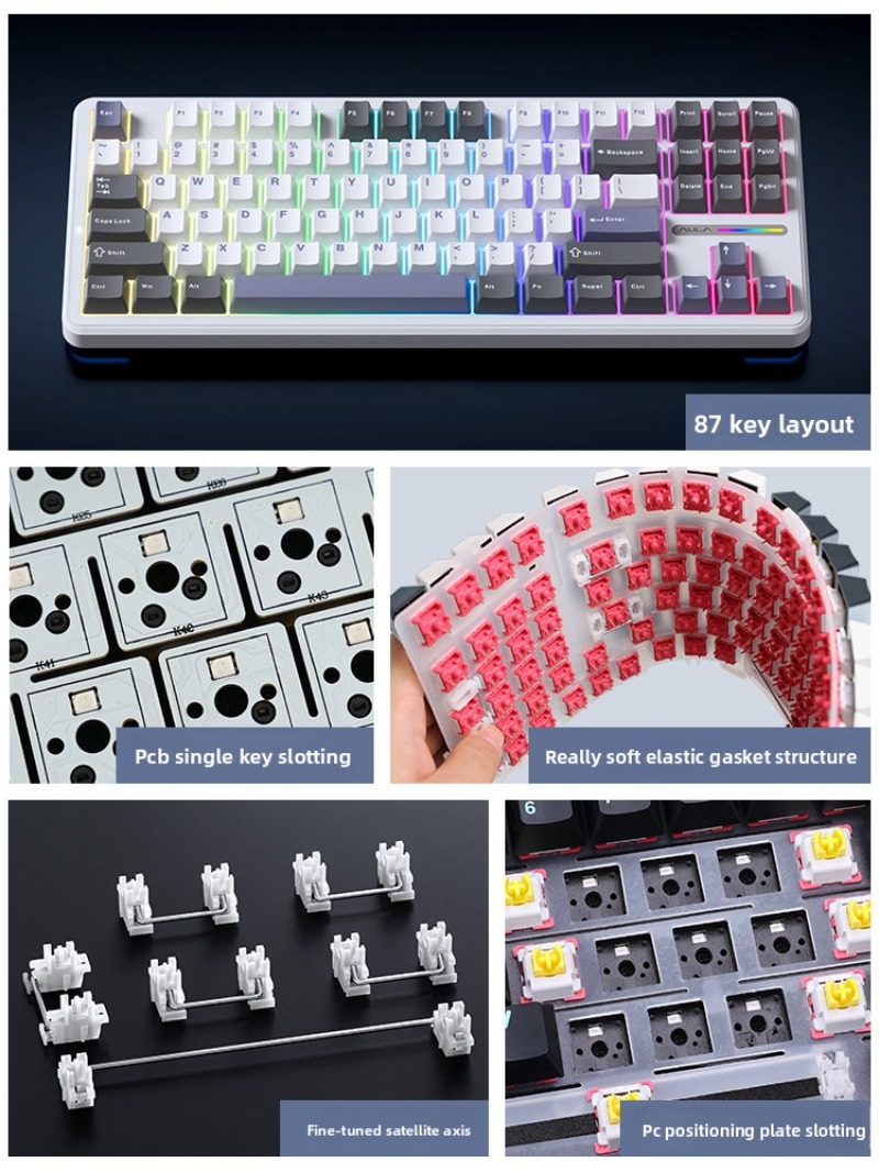AULA F87 Pro Kablosuz Mekanik  - Gaming Keyboard Thocky incelemesi ve fiyatı