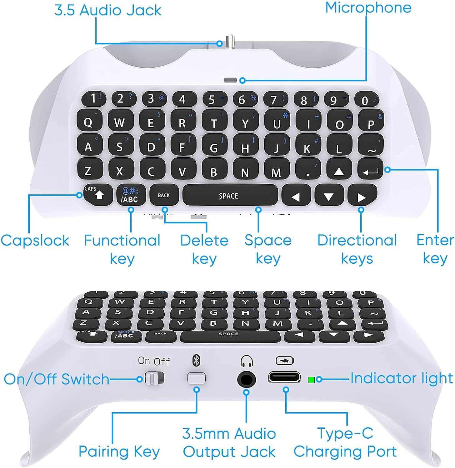 PS5 denetleyicisi için, DualSe - Gaming Keyboard Bluetooth incelemesi ve fiyatı