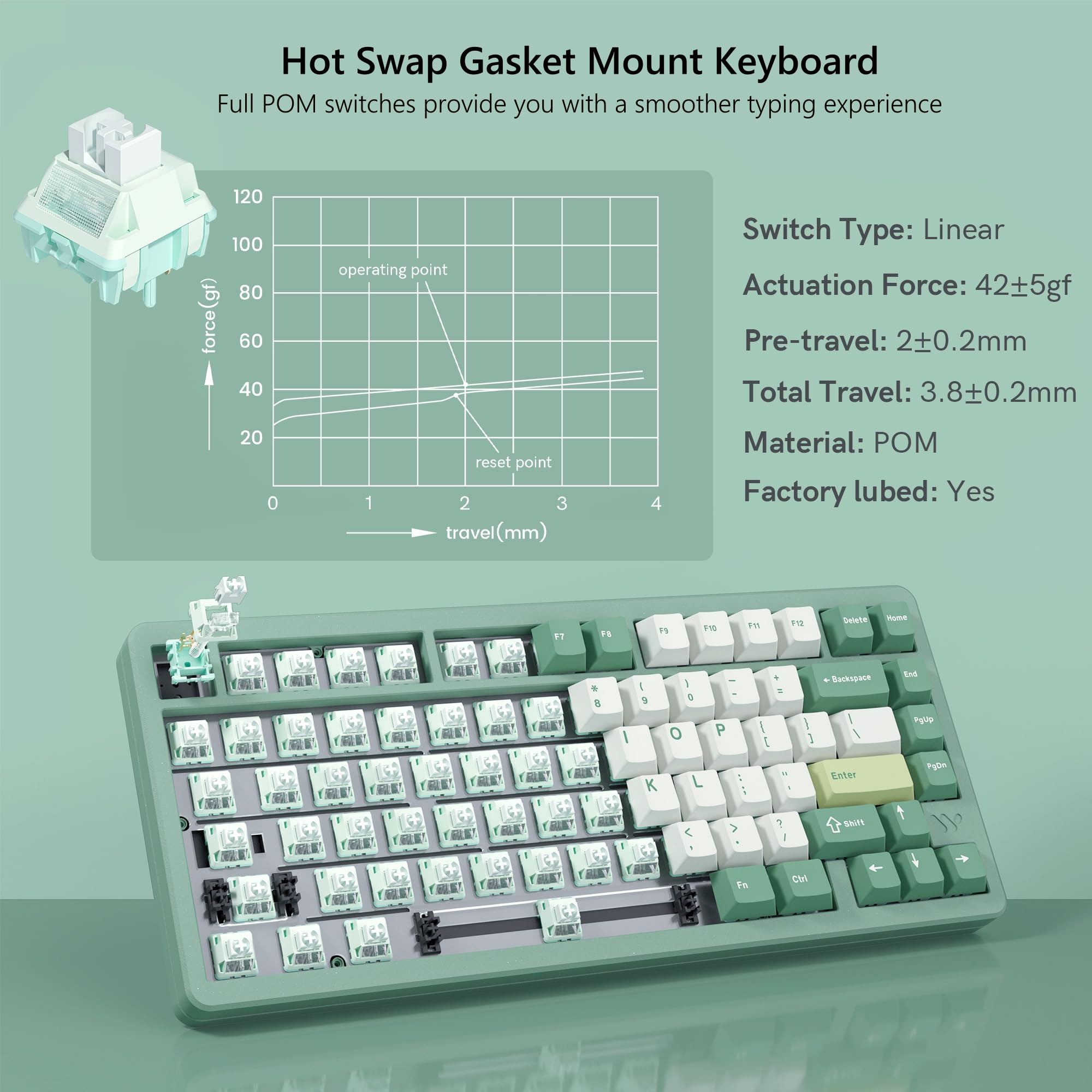 WOMIER SK75 Kablosuz Alüminyum - Gaming Keyboard Hot Swappable incelemesi ve fiyatı