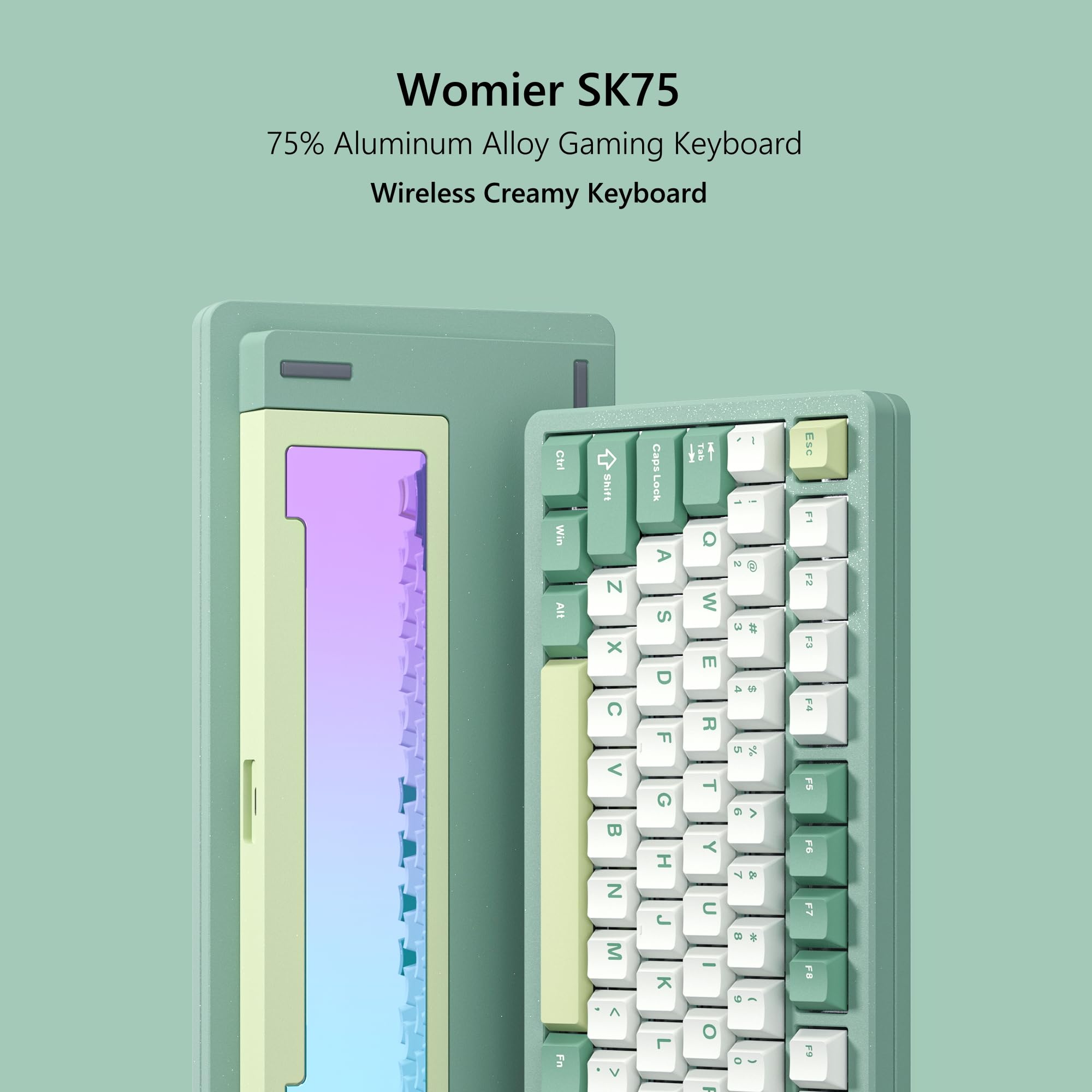 WOMIER SK75 Kablosuz Alüminyum - Gaming Keyboard Hot Swappable incelemesi ve fiyatı