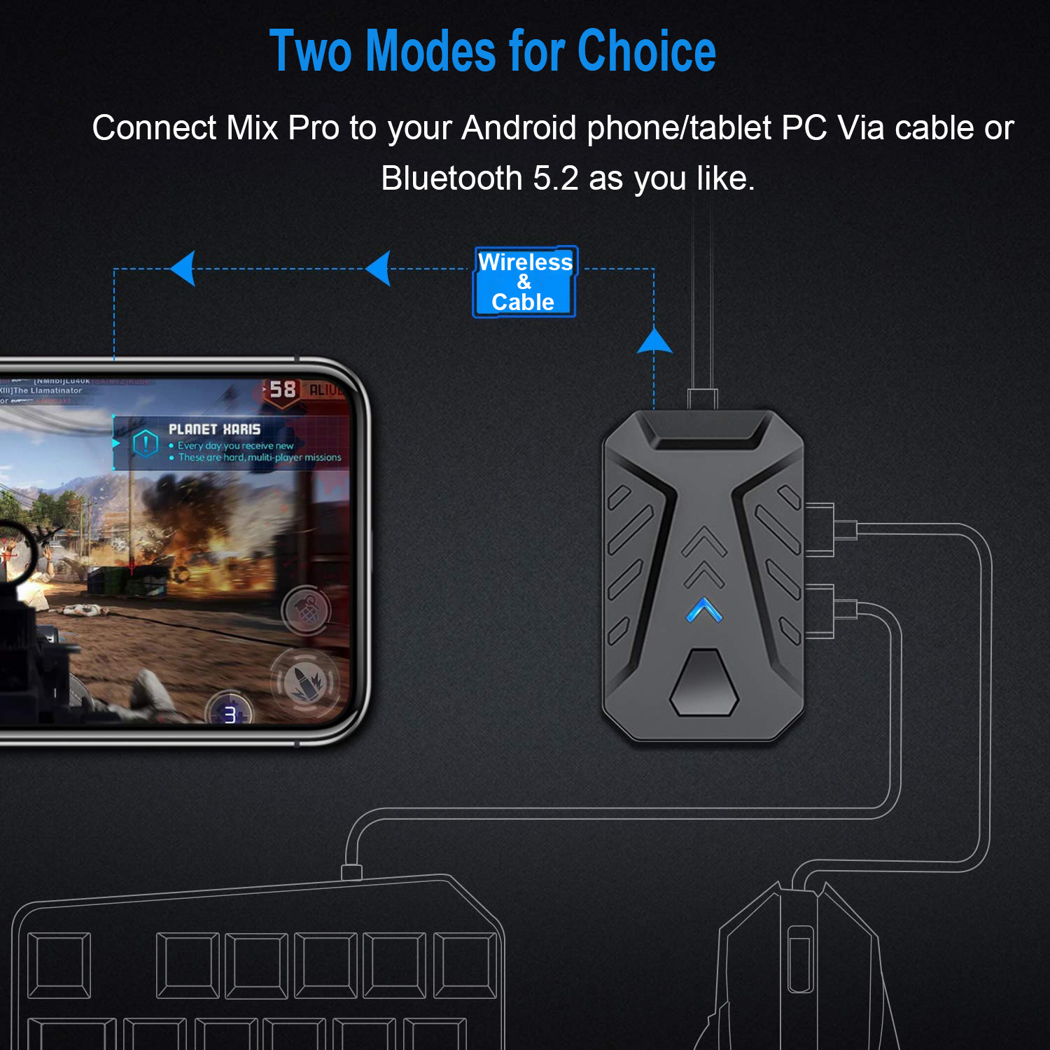 Mobil Oyunlar Dönüştürücü Oyun - Gaming Keyboard Mouse And Headset Combo incelemesi ve fiyatı