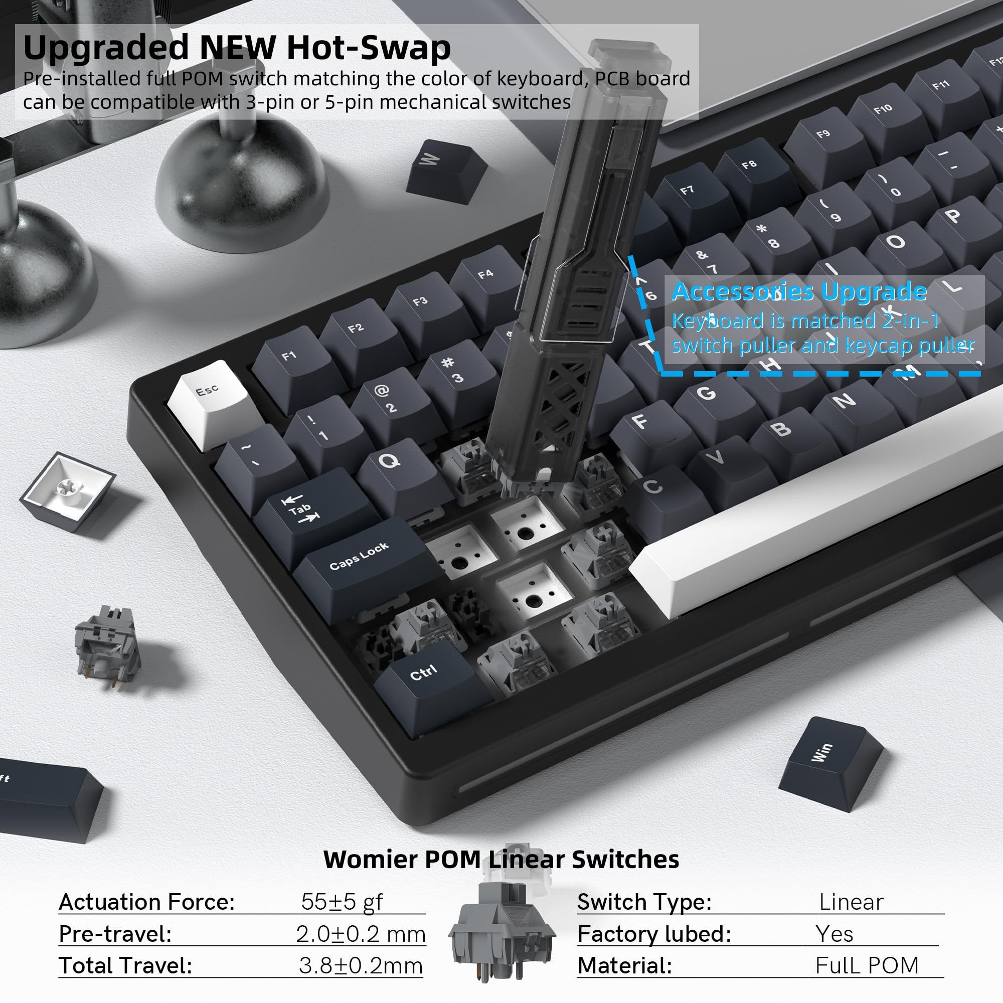 Womier MT75 Nokta Matrisli Ekr - Gaming Keyboard Thocky incelemesi ve fiyatı
