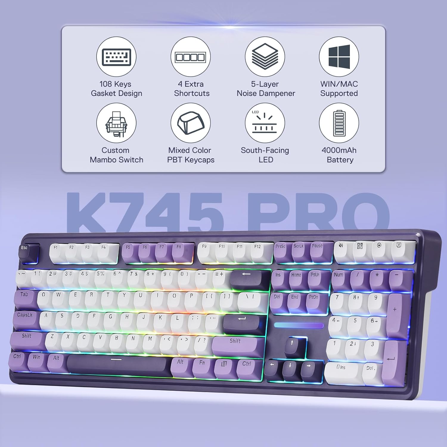 Redragon K745 PRO Kablosuz Gas - Gaming Keyboard Thocky incelemesi ve fiyatı