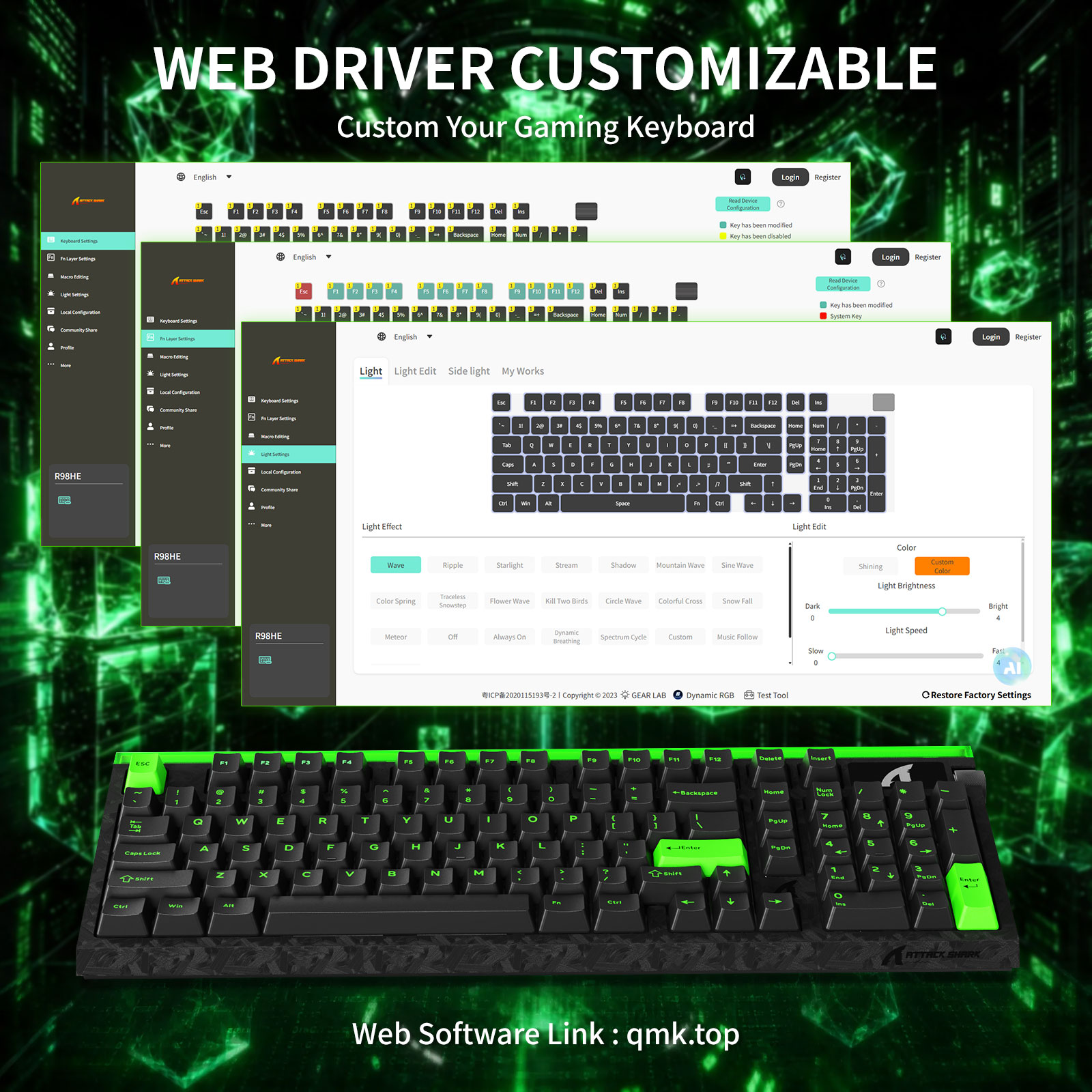 ATTACK SHARK R98 HE, C01Ultra  - Gaming Keyboard Hot Swappable incelemesi ve fiyatı